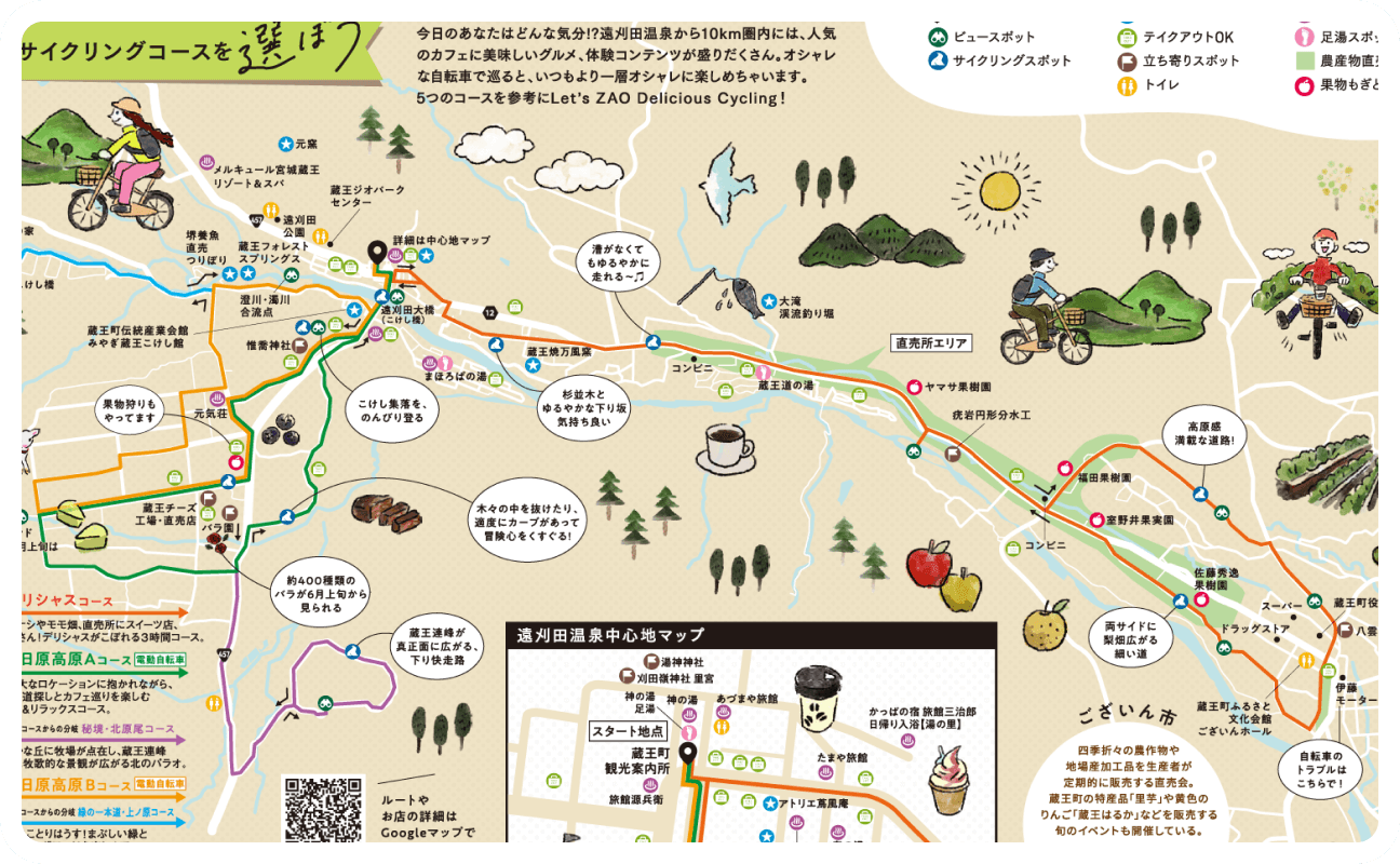サイクリングコースを選ぼう